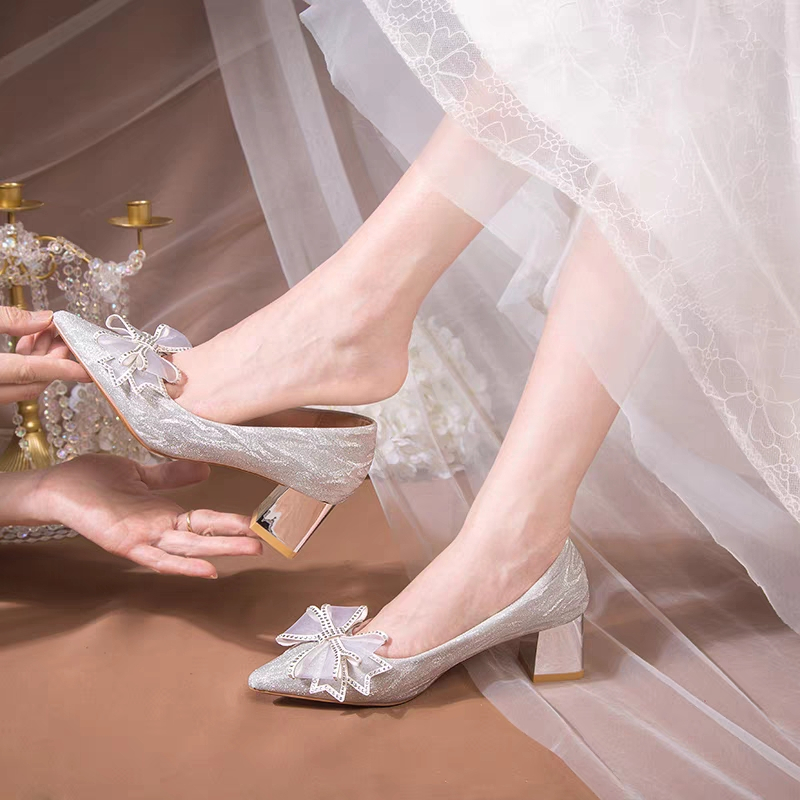 Giày cao gót đế trụ 5cm xinh