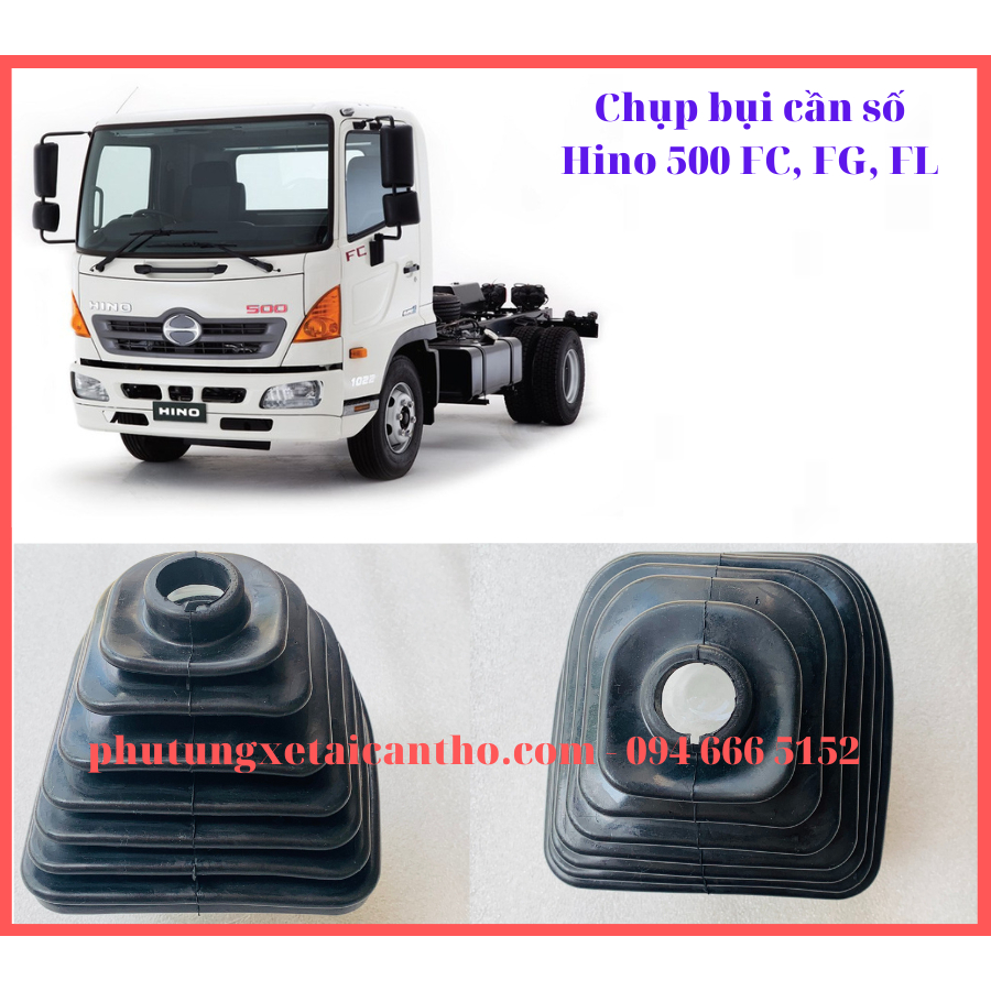 Chụp bụi cần số xe Hino 500 FC, FG, FL