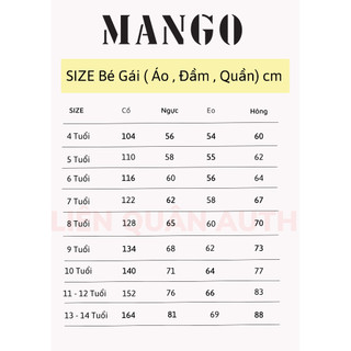 *[ MANGO AUTH ]* ĐẦM THUN BÉ GÁI MANGO SĂN SALE