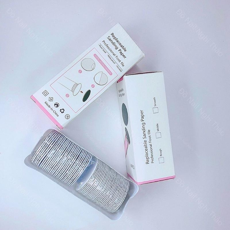 Miếng chà gót chân nhám hộp 60 miếng