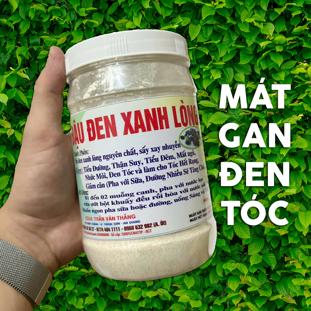 Bột Đậu Đen Xanh Lòng Nguyên Chất 100% Siêu Mịn - Đẹp Da, Chống Lão Hoá, Hỗ Trợ Tiểu Đường, Mát Gan, Đen Tóc