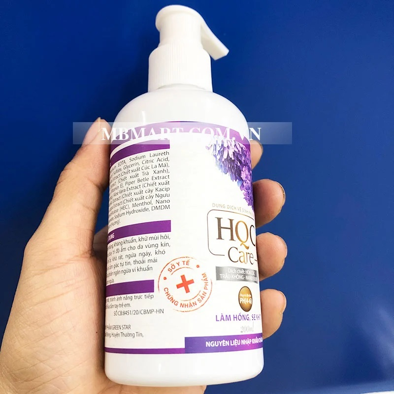 Dung dịch vệ sinh phụ nữ HQC Care 200ml