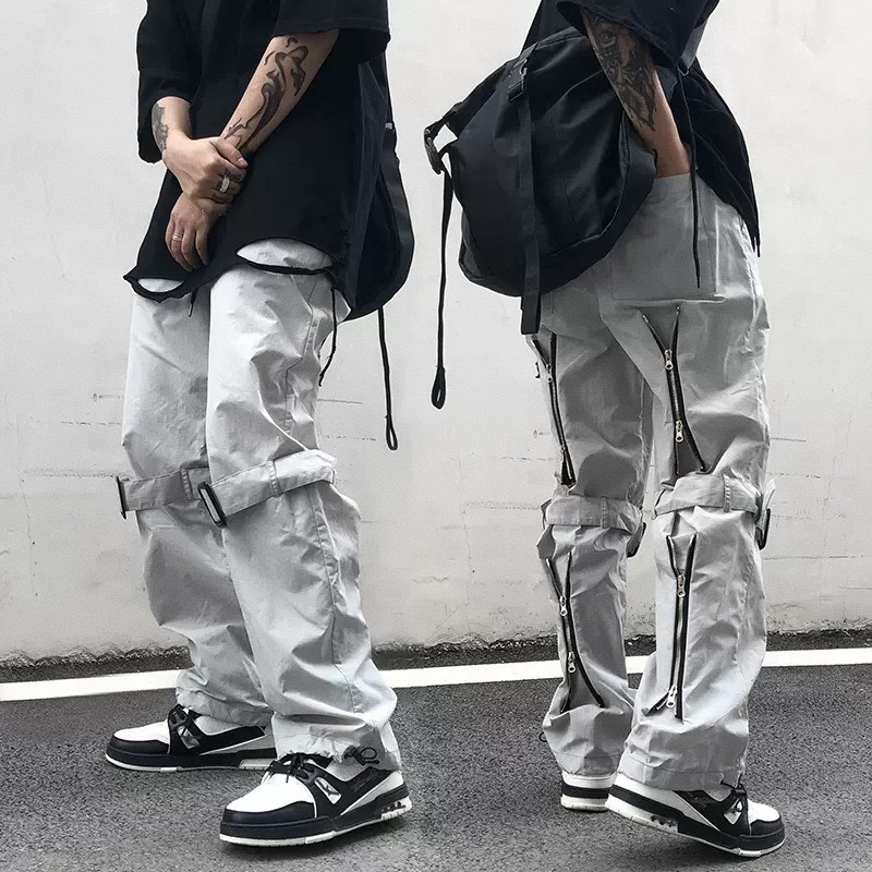 Quần Dài (Xám,Đen) Vải Dù Dây Kéo Độc Đáo Dành Cho Nam Và Nữ - PANTU UNISEX