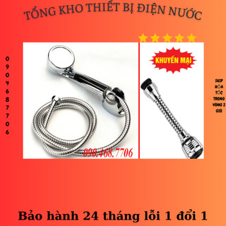 Bộ vòi hoa sen tăng áp kèm dầu vòi rửa dây dài VHS02-DV02