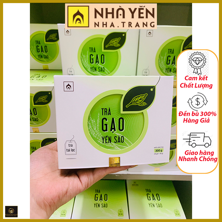 Trà Gạo Yến Sào hộp 10 gói-30gr - Nhà Yến Nha Trang-CN-THỦ ĐỨC.