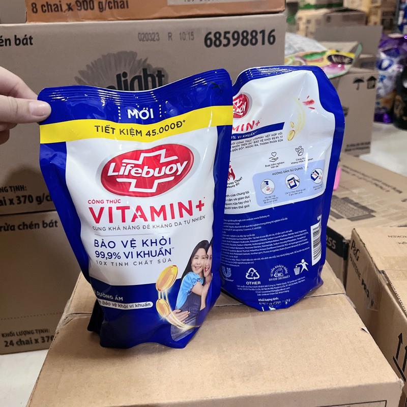 TÚI SỮA TẮM LIFEBUOY 800g