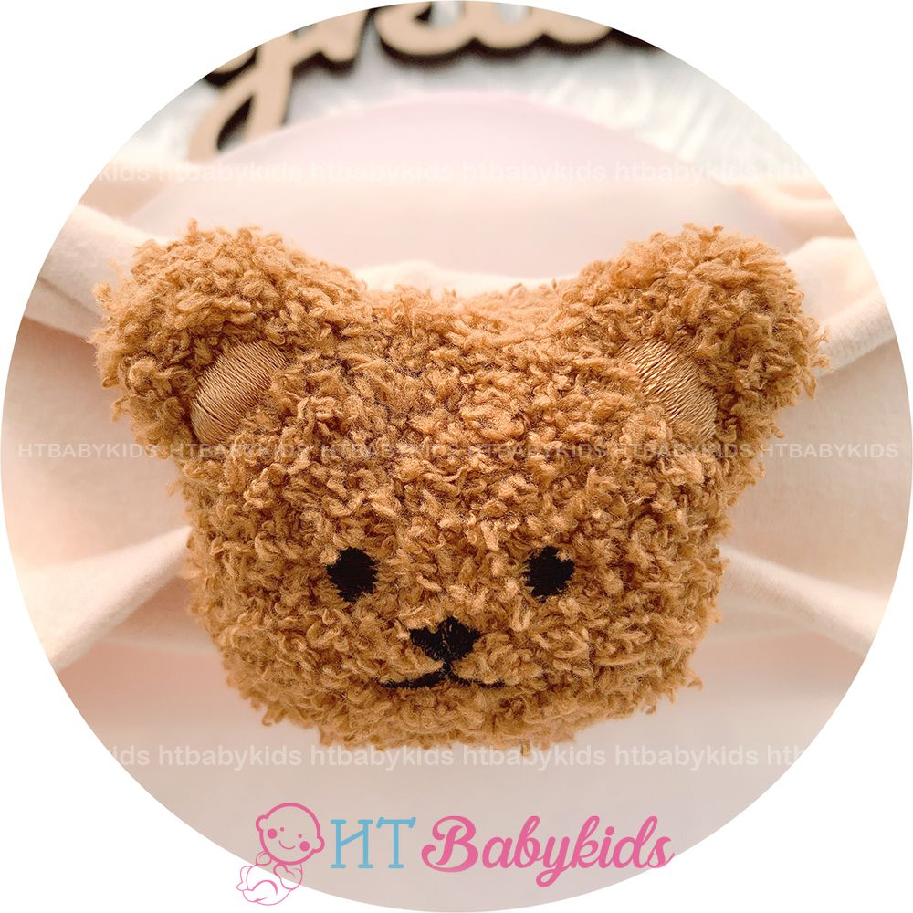 Set Băng Đô kèm tất hình Gấu xù đáng yêu cho bé, bé trai, bé gái - Htbbaykids
