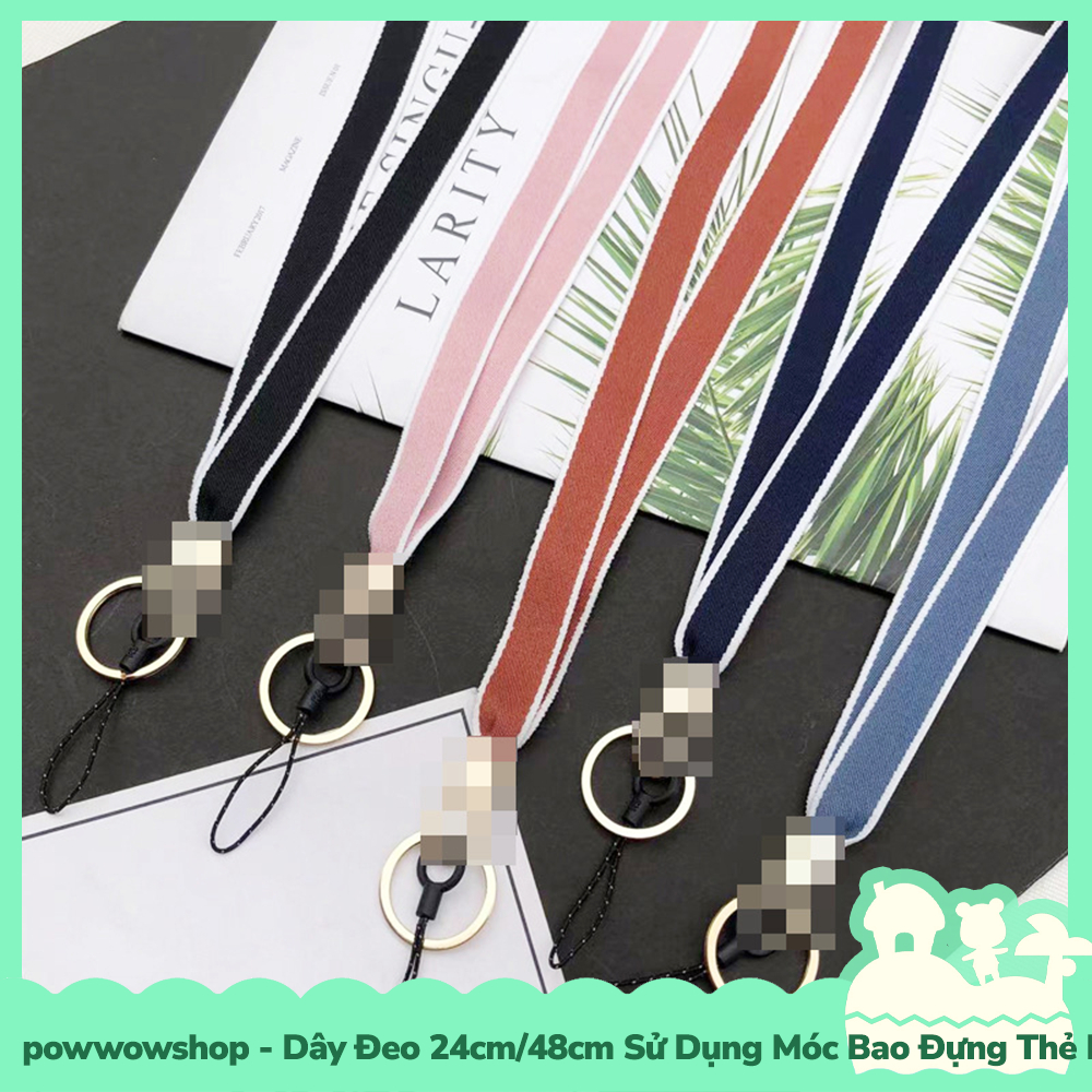 [Sẵn VN - Hỏa Tốc] Dây Đeo 24cm/48cm Sử Dụng Để Móc Vào Bao Đựng Thẻ Nhân Viên / Buộc Vào Điện Thoại Heart Colorful