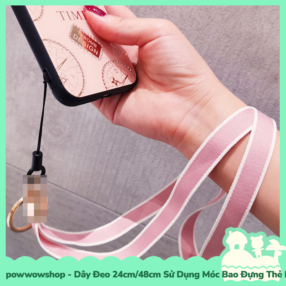 [Sẵn VN - Hỏa Tốc] Dây Đeo 24cm/48cm Sử Dụng Để Móc Vào Bao Đựng Thẻ Nhân Viên / Buộc Vào Điện Thoại Heart Colorful