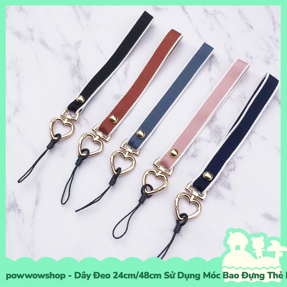 [Sẵn VN - Hỏa Tốc] Dây Đeo 24cm/48cm Sử Dụng Để Móc Vào Bao Đựng Thẻ Nhân Viên / Buộc Vào Điện Thoại Heart Colorful