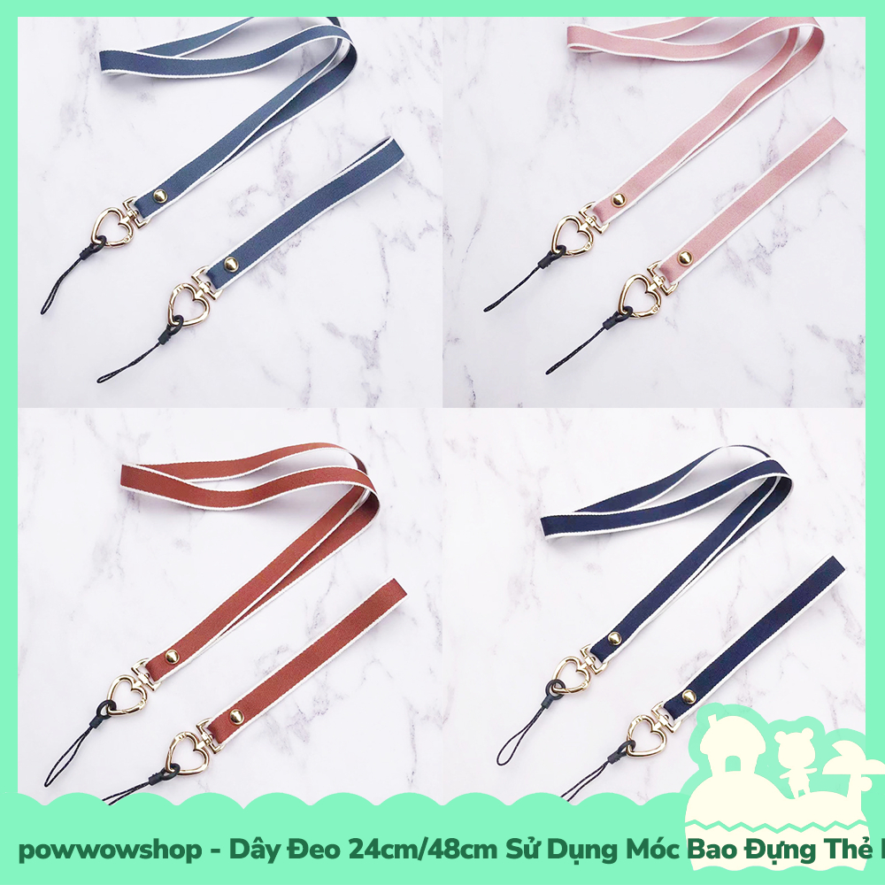 [Sẵn VN - Hỏa Tốc] Dây Đeo 24cm/48cm Sử Dụng Để Móc Vào Bao Đựng Thẻ Nhân Viên / Buộc Vào Điện Thoại Heart Colorful