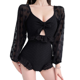 (Sẵn-Có ảnh thật) Đồ bơi, Bikini 1 mảnh phối tay phồng #9306