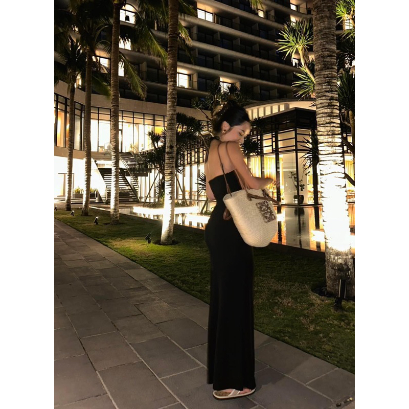 | Chang Tròn | Sét Yếm Đính Hoa Kèm Khoác Lưới - 3 Món Bigsize