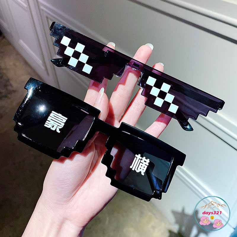 Kính Thuglife 6 Chấm MINECRAFT - Thug Life Nhiều Màu Sắc