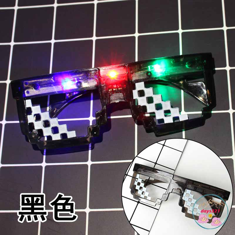 Kính Thuglife 6 Chấm MINECRAFT đèn led - Thug Life Nhiều Màu Sắc Thiết Kế Thời Trang Độc Đáo