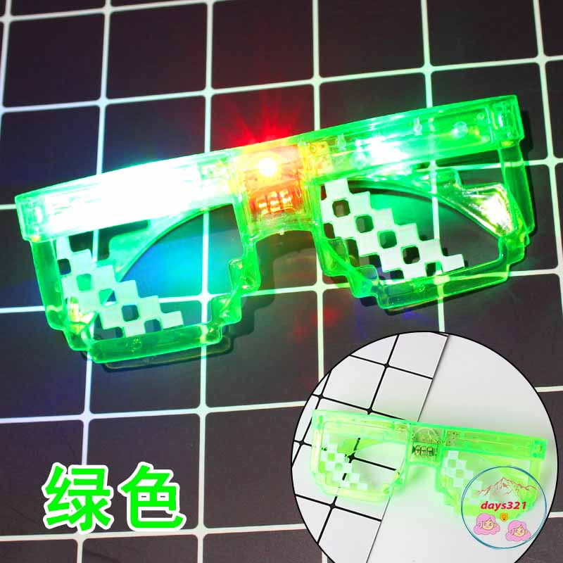 Kính Thuglife 6 Chấm MINECRAFT đèn led - Thug Life Nhiều Màu Sắc Thiết Kế Thời Trang Độc Đáo