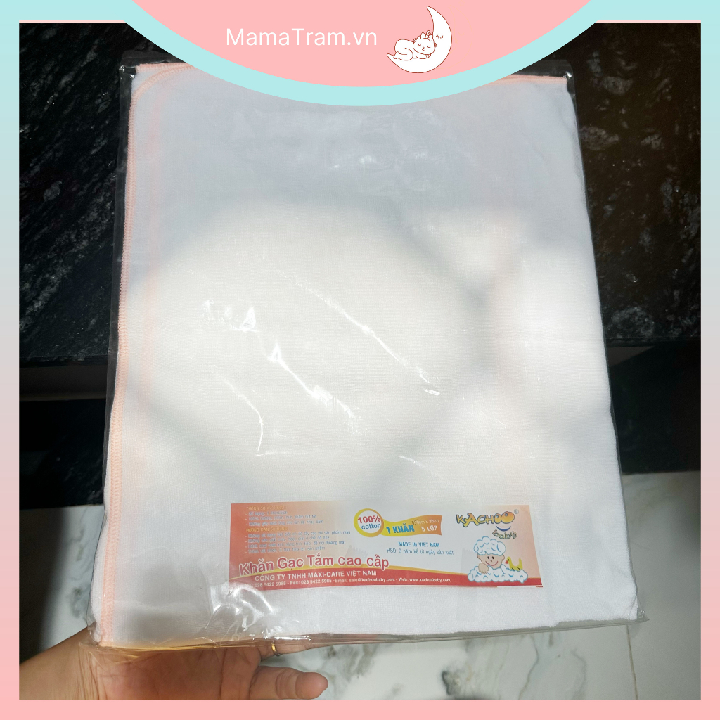 Khăn tắm bé sơ sinh - Khăn mùng cotton Nhật - Khăn Tắm Gạc 5 lớp kích thước lớn 120*80cm
