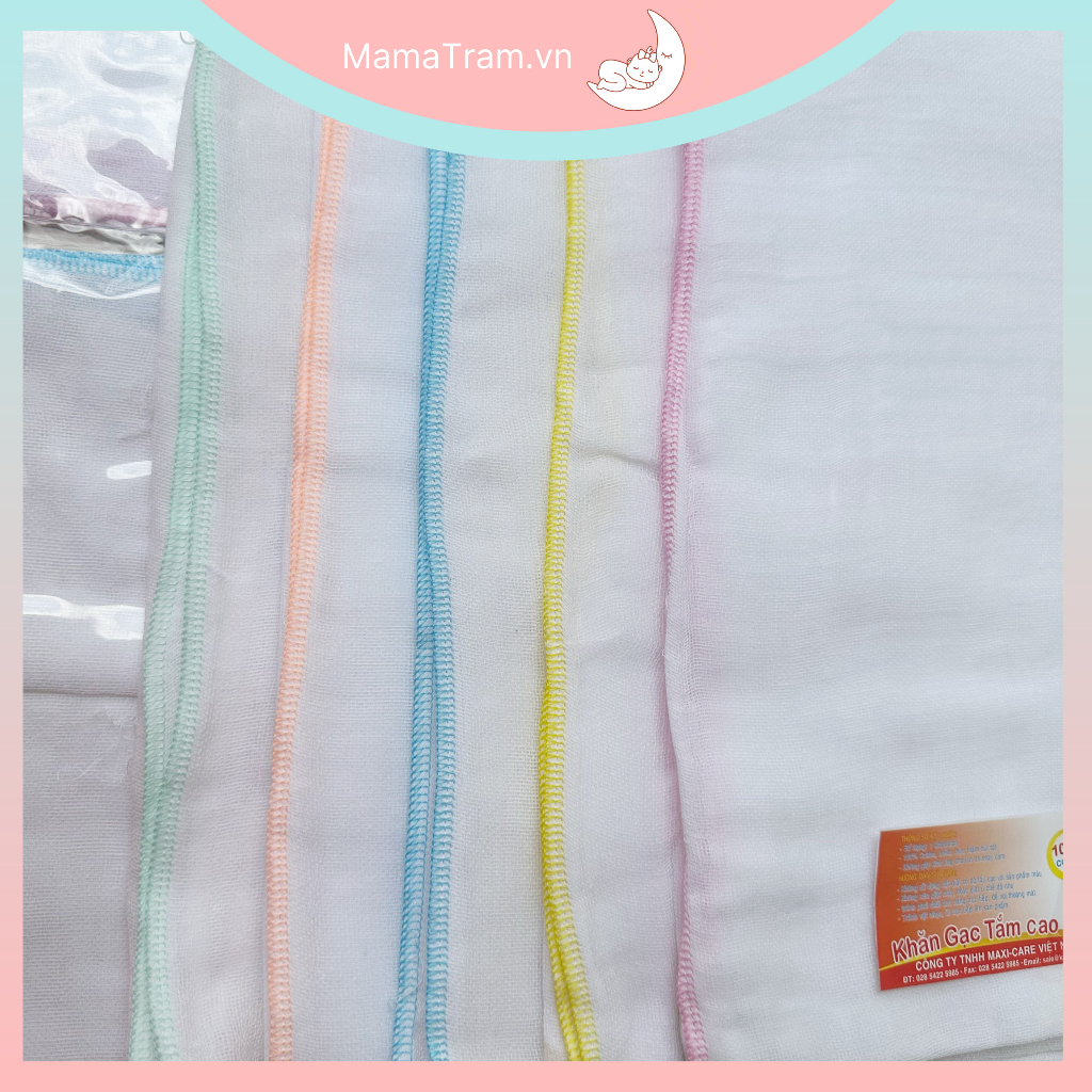 Khăn tắm bé sơ sinh - Khăn mùng cotton Nhật - Khăn Tắm Gạc 5 lớp kích thước lớn 120*80cm