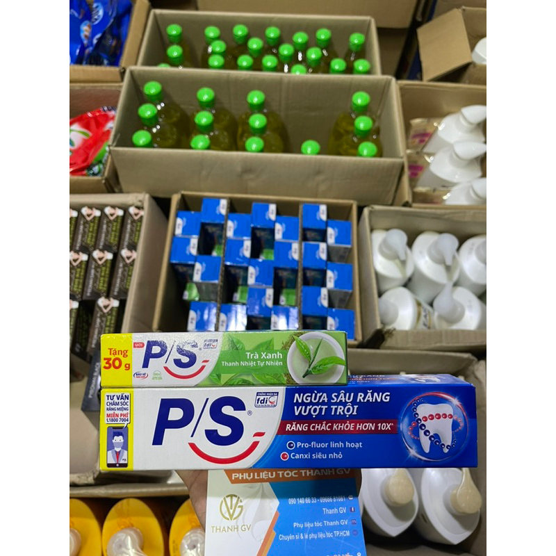 KEM ĐÁNH RĂNG P/S NGỪA SÂU RĂNG 180G kèm hàng tặng