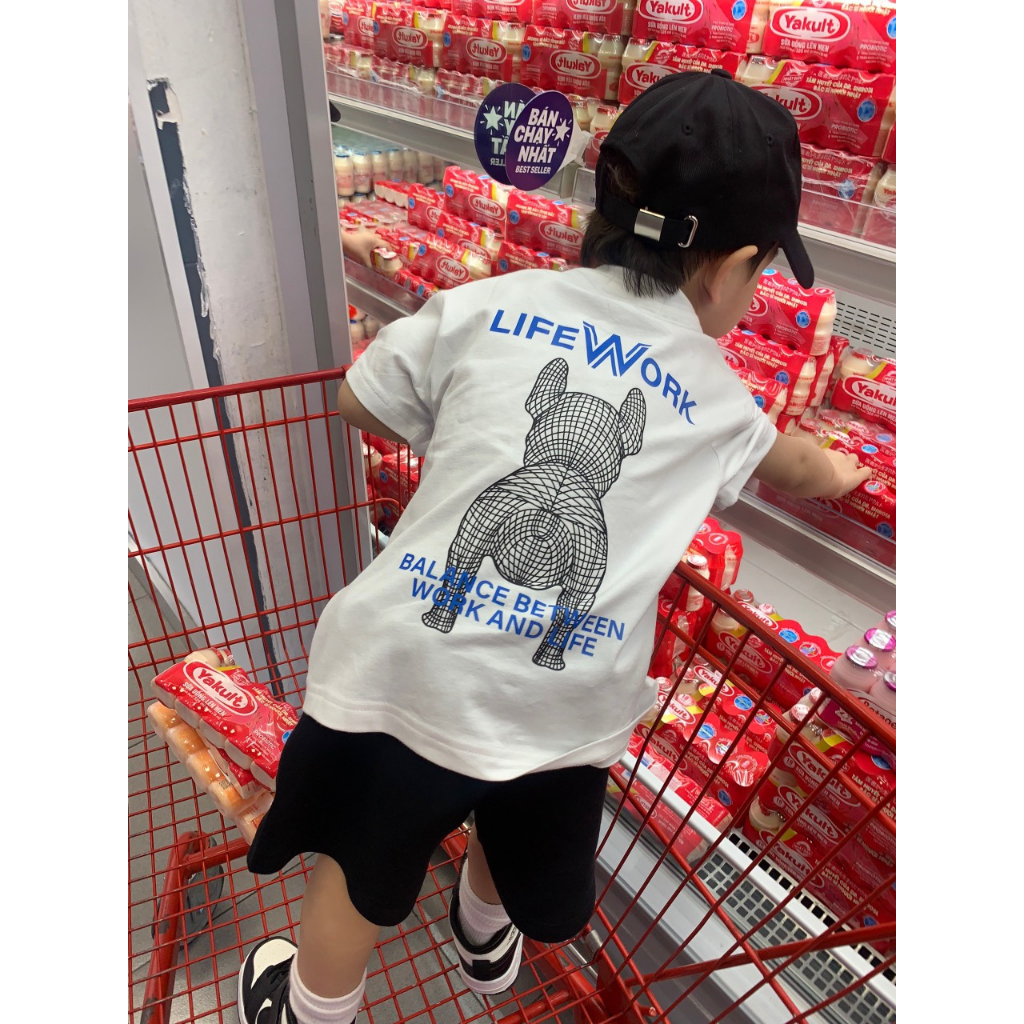 🔥SALE SỐC💯 Sét quần áo trẻ em  Chó LW Đen Trắng 2023 2BKids