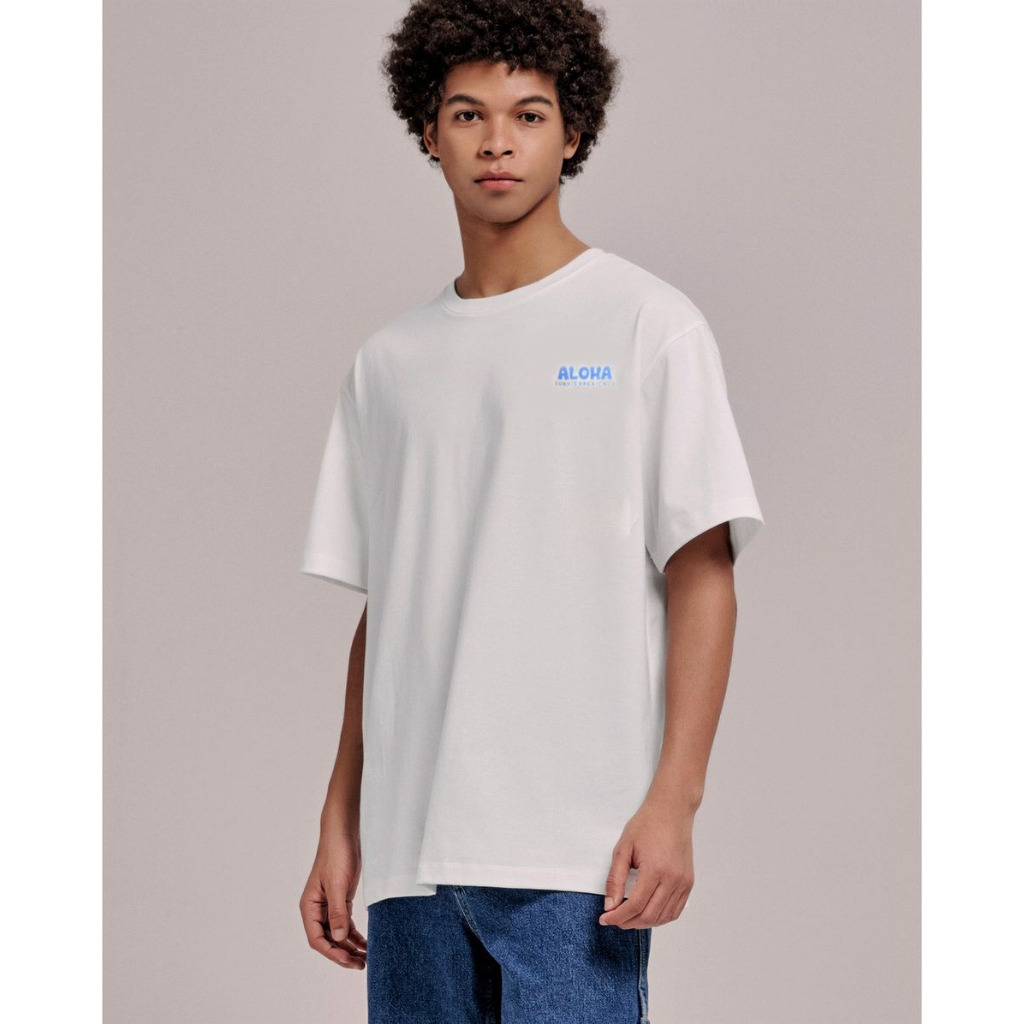 Áo thun /\loha korea graphic tee. Mẫu unisex phù hợp cho cả nam và nữ. Mẫu thun lí tưởng mặc hè.