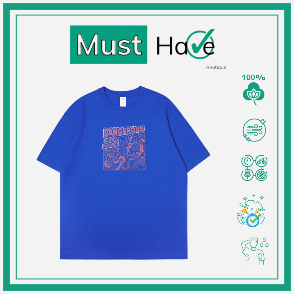 Áo thun, áo phông Must Have Unisex 100% cotton hình Danger