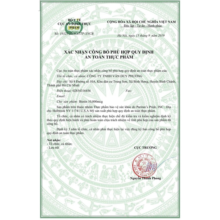 Viên uống Puritan's Pride Biotin 100 viên 10,000mcg hỗ trợ ngăn rụng tóc, làm đẹp da, móng