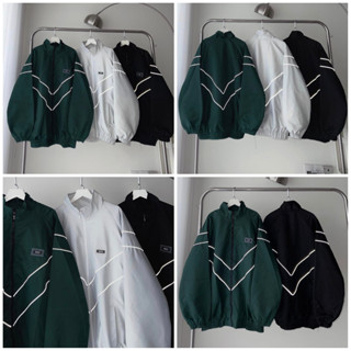  Áo Khoác dù viền 2 lớp có tag cao su WZS phản quang nhiều màu form rộng unisex nam nữ - N.E.K.K 