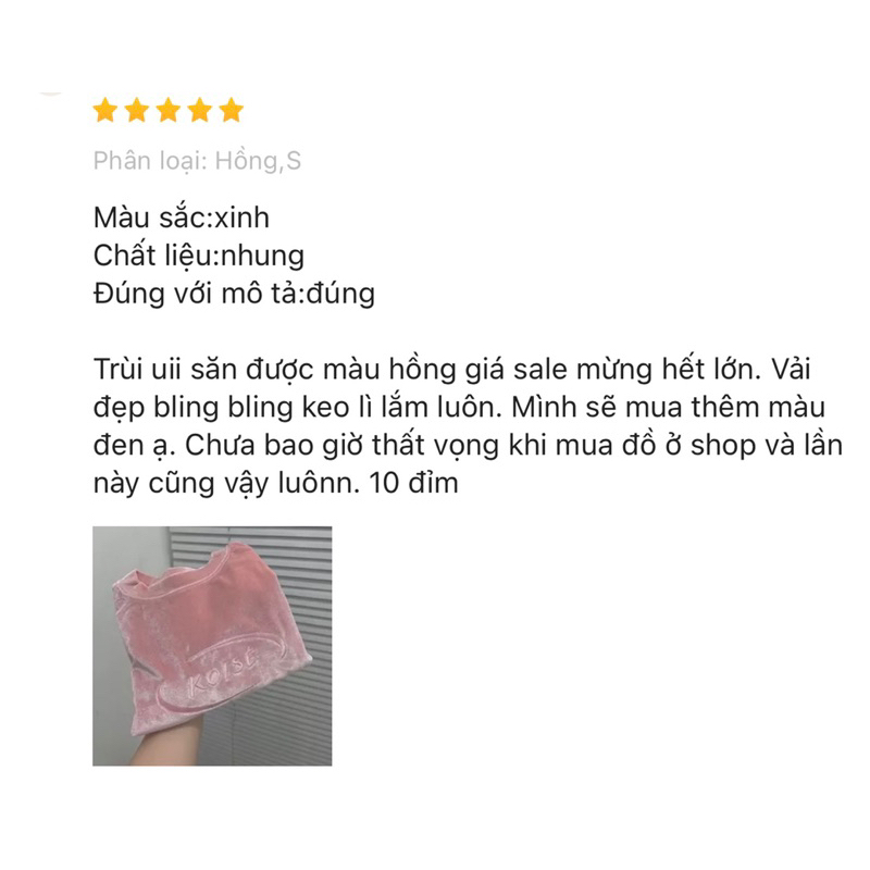 ÁO THUN BABY TEE KOISÉ CHẤT NHUNG HÀN