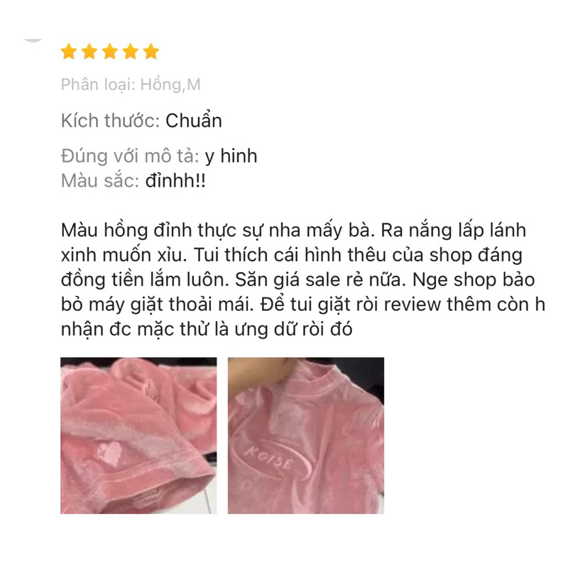 ÁO THUN BABY TEE KOISÉ CHẤT NHUNG HÀN