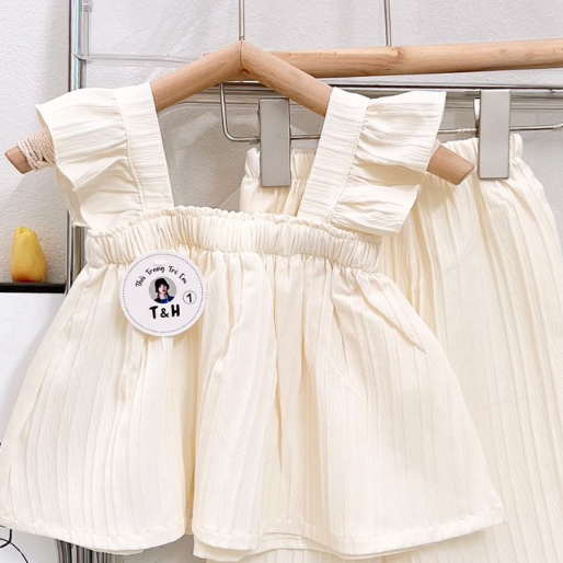 C1--Size 6-16kg, bộ cộc đũi -set cộc kiểu, chất đũi mát lạnh HONEY MOON cho bé gái siêu yêu