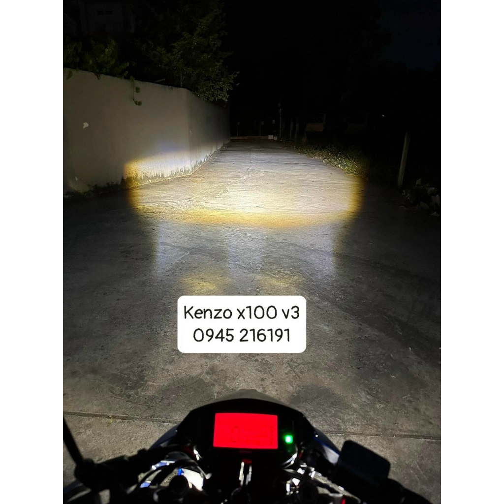 CẶP ĐÈN BI CẦU KENZO X100 V3 GẮN XE MÁY