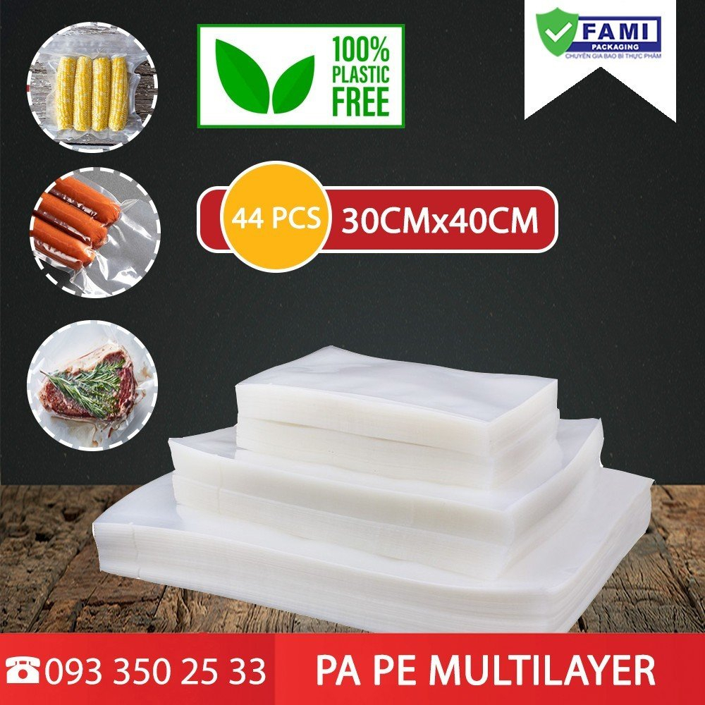 Túi hút chân không 2 mặt trơn (1kg)