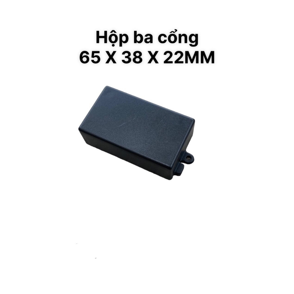 Hộp ba cổng 65x38x22mm - Hộp nhựa đựng mạch điện tử.