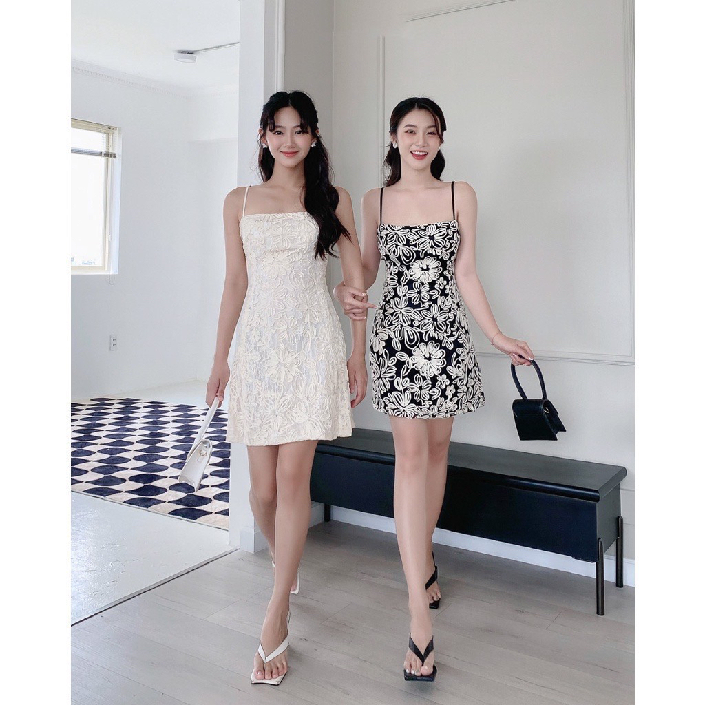 ZUKY CLOTHING - Đầm ren đan dây sau lưng sexy phù hợp tiệc dạo phố