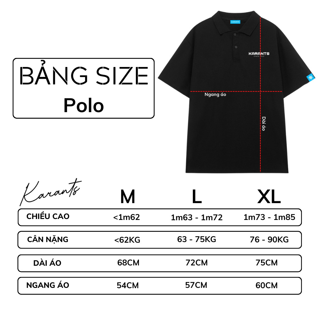 [Mã TOPMAY giảm đến 25k đơn 150k] Áo Polo Local Brand Tay Lỡ Unisex Karants Premium Back To Basics - KR14 | BigBuy360 - bigbuy360.vn