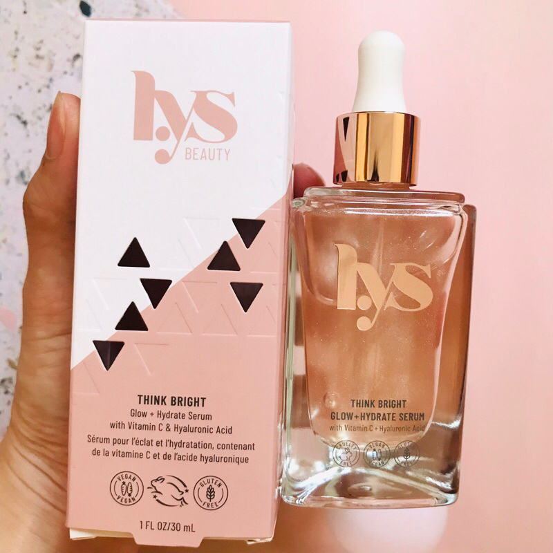 Tinh chất dưỡng ẩm và căng bóng da LYS Beauty THINK BRIGHT GLOW + HYDRATE SERUM WITH VITAMIN C & HYALURONIC ACID
