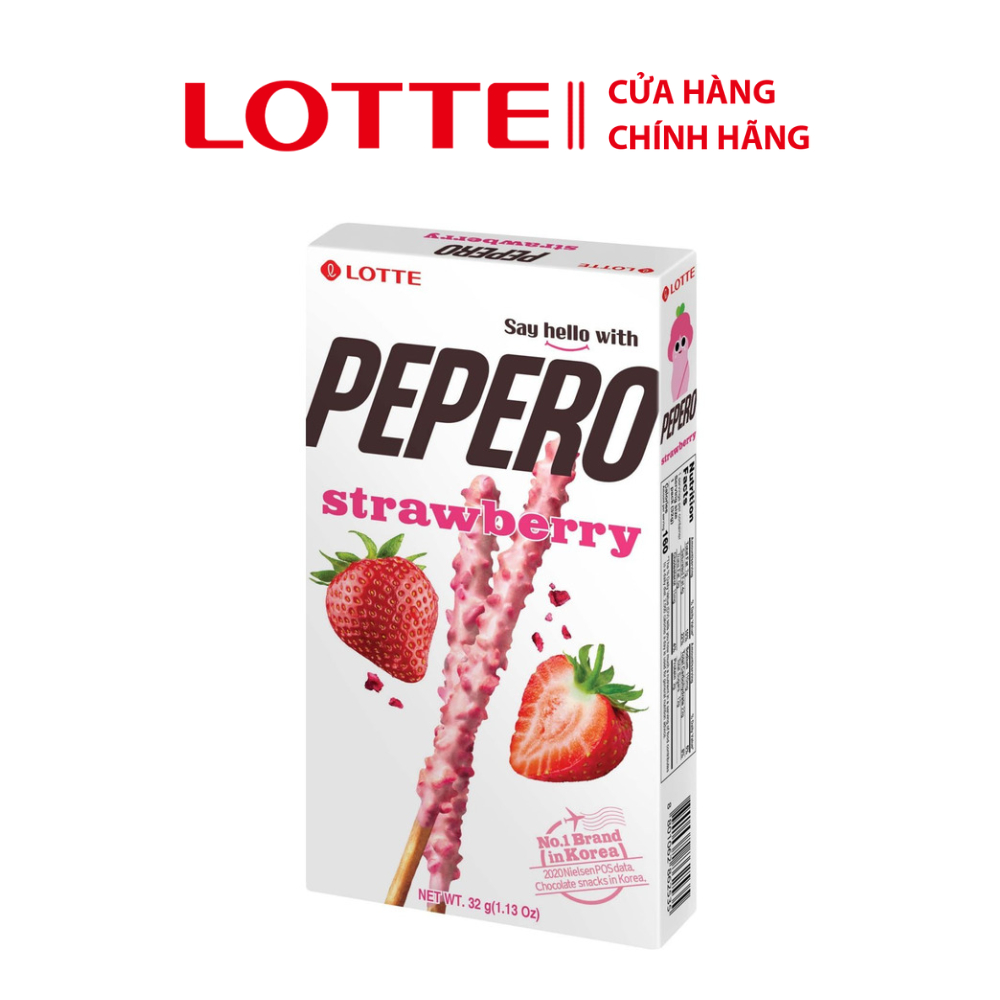 Bánh que Lotte Pepero vị Dâu
