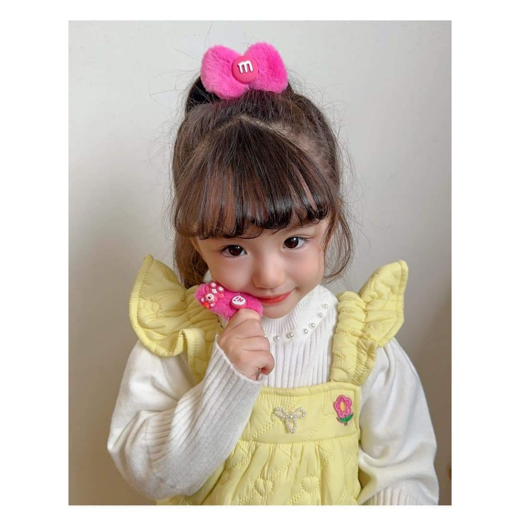 Set 8 kẹp len họa tiết gấu dâu lotso cute