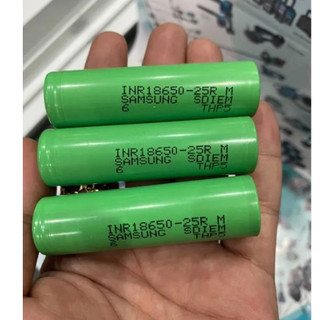 Pin 18650 samsung 25r 2500mah tháo khối 99% xả 25a đóng máy cực bền