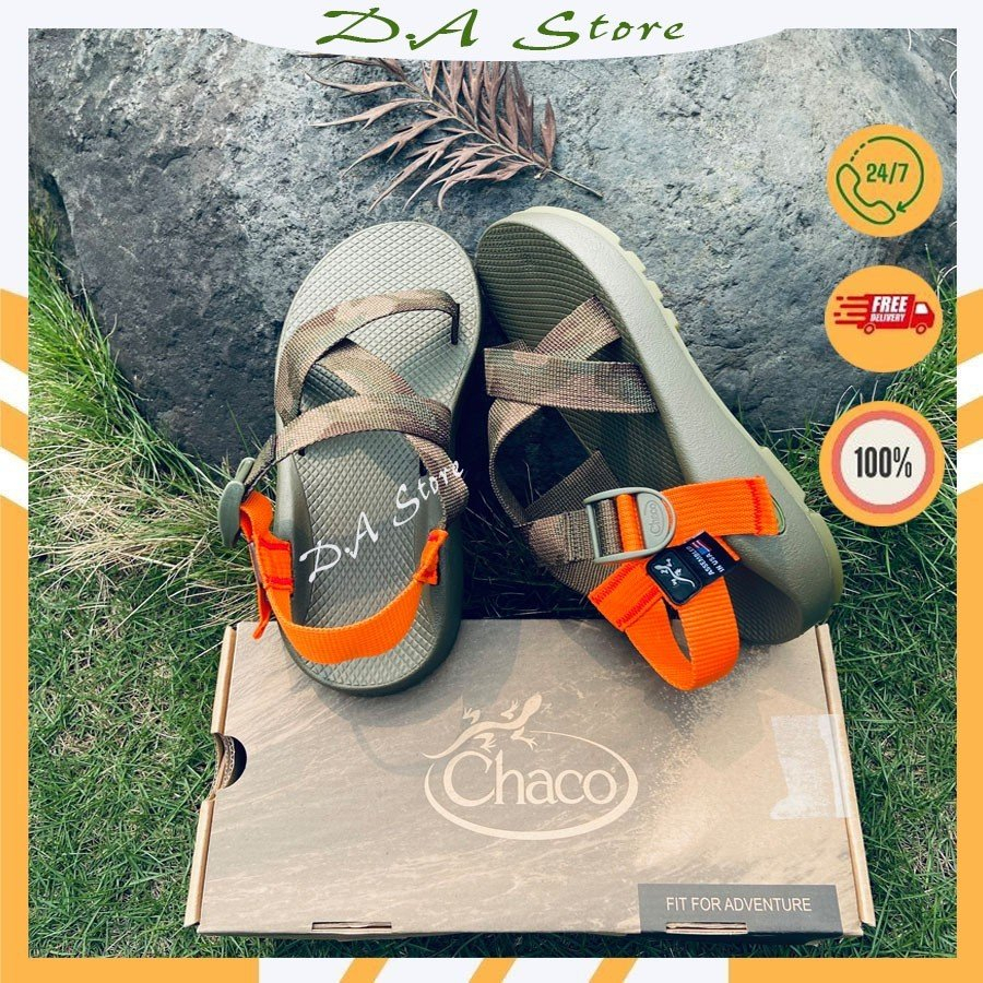 Sandal Chaco mẫu RẰN RI CAM đế thường D.A Store dép nam nữ bền bỉ, năng động, dép xăng đan quai hậu