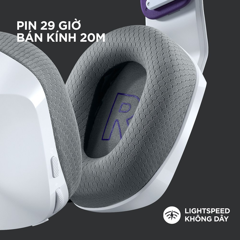 Tai nghe game không dây Logitech G733 Lightspeed RGB, màn loa Pro-G, Mic Blue Voice