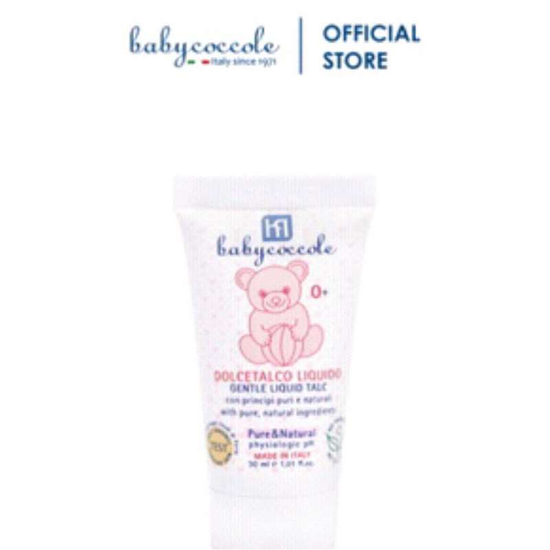 Phấn Rôm cho bé Babycoccole 0M+ dạng nước chiết xuất tinh bột bắp 30mlPhấn Rôm cho bé Babycoccole 0M