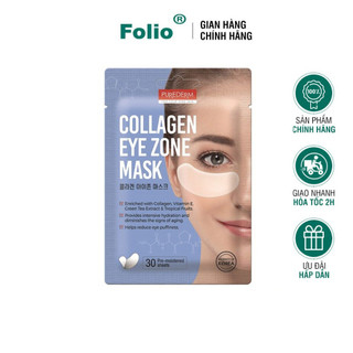 Mặt Nạ Dưỡng Mắt Collagen Purederm Eye Zone Mask 30ml Folio