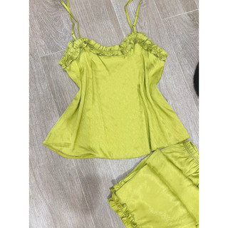 Bộ lụa dây đơn giản mặc hè, lụa mềm ,mịn, mát