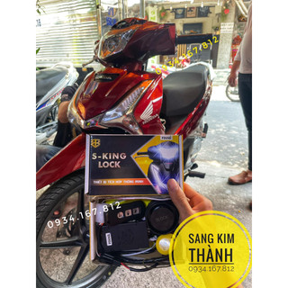 Bộ khóa chống trộm xe future led | s-king lock found