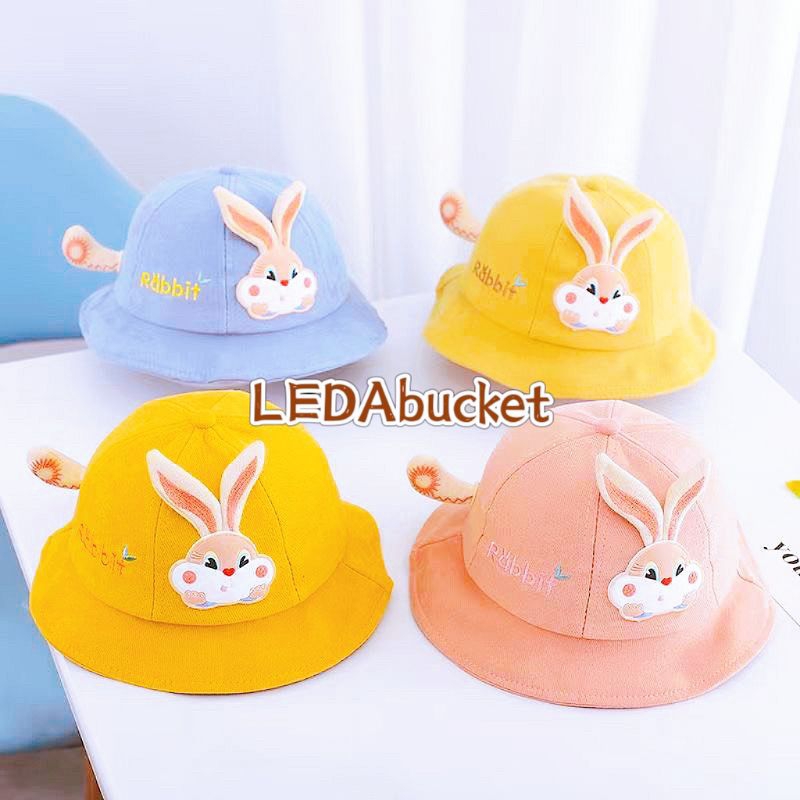 Mũ nón bucket vành tròn cho bé sơ sinh hình tai gấu, mèo, thỏ S6-24m phong cách Hàn