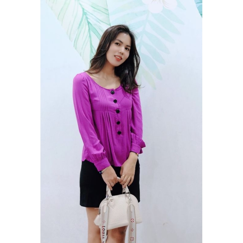 Sơ mi hồng cánh sen hàng si