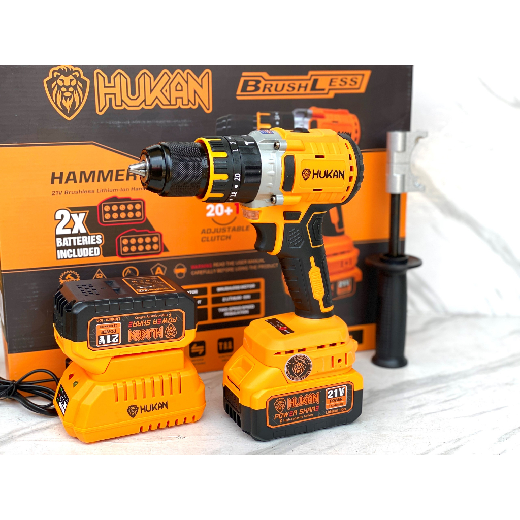 Máy khoan pin Hukan F88 3 chức năng không chổi than thế hệ mới