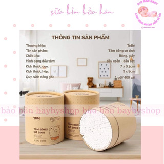 Tăm bông sơ sinh TOBE an toàn cho bé tiện lợi cho cả gia đình hộp 400 chiếc